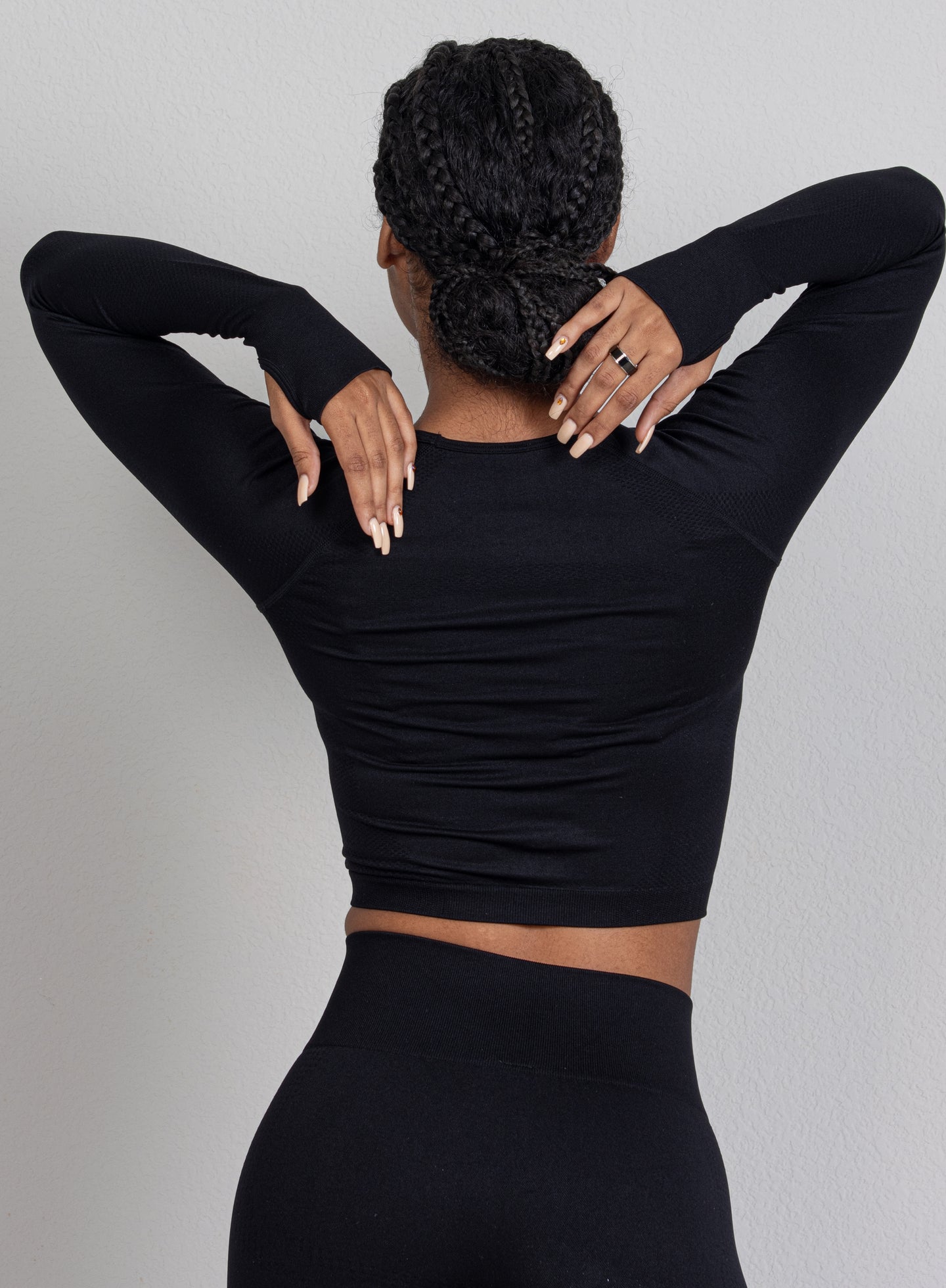 CIARA TWO PIECE PANTS SET -BLACK